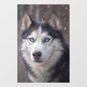 Autocollant Pour Fenêtre Sibérien Husky