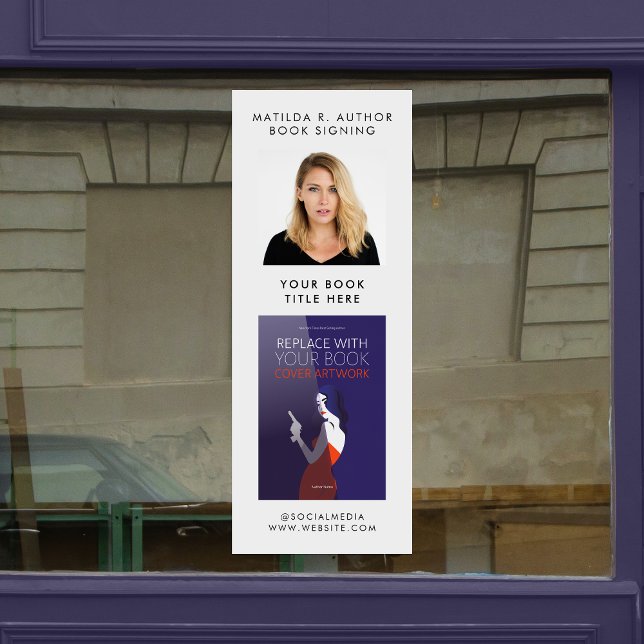 Autocollant Pour Fenêtre Signature du livre | Auteur Couverture oeuvre prom (Créateur téléchargé)