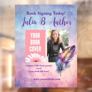 Autocollant Pour Fenêtre Signature du livre de l'auteur lunatique