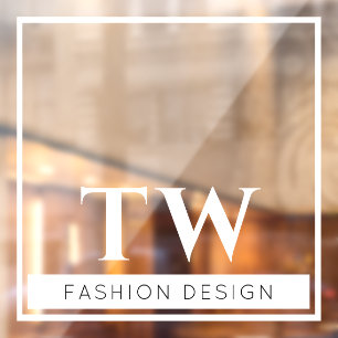 Autocollant Pour Fenêtre SIGNE DE LA Fashion Company Blanc transparent