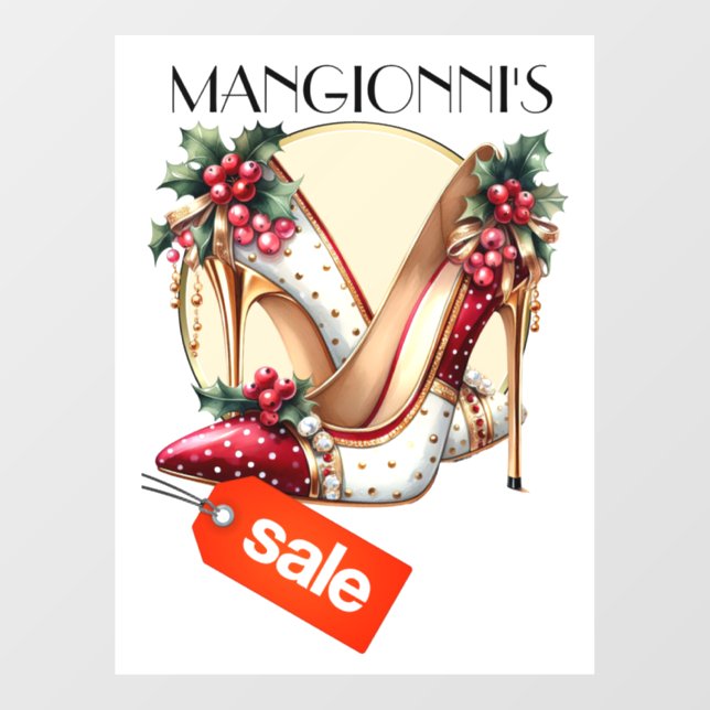 AUTOCOLLANT POUR FENÊTRE SIGNE DE VENTE (Feuille)