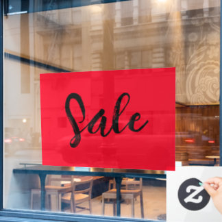 Autocollant Pour Fenêtre Signe de vente de fenêtre, Signe de vente de bouti