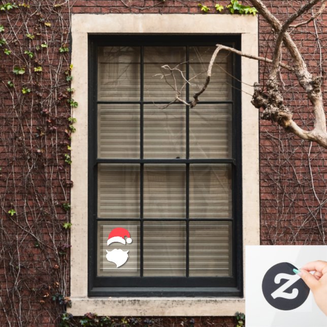 Autocollant Pour Fenêtre Silhouette du Père Noël (Fenêtre d'accueil)