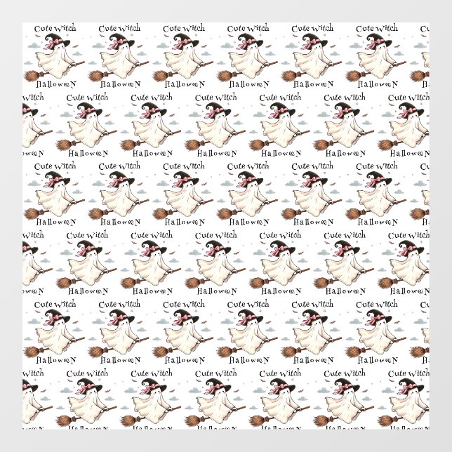 Autocollant Pour Fenêtre Simple et élégante Mignonne sorcière première Hall (Feuille)