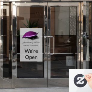 Autocollant Pour Fenêtre Simple maquillage Beauté Eyelash Parties scintilla