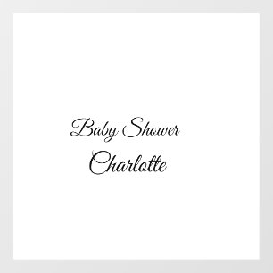 Autocollant Pour Fenêtre SIMPLE MINIMAL.CUTIE AJOUTER NOM BÉBÉ Baby shower