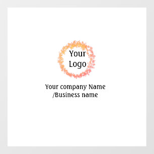 Autocollant Pour Fenêtre simple minimum ajouter votre logo or site web soci