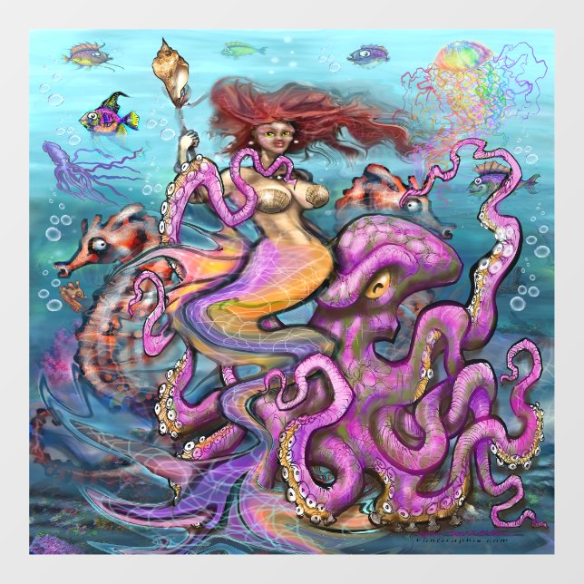 Autocollant Pour Fenêtre Sirène (Feuille)