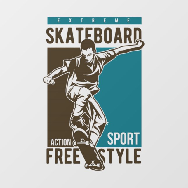 Autocollant Pour Fenêtre Ski (Feuille)