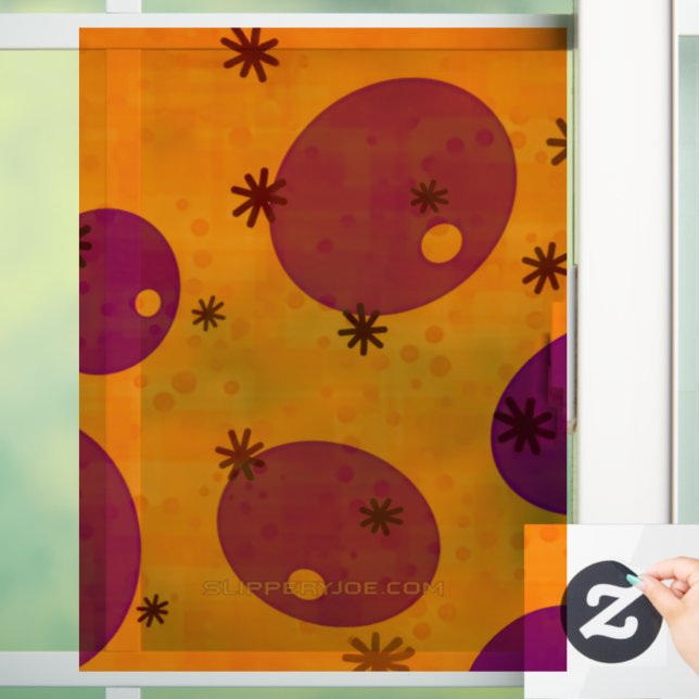 Autocollant Pour Fenêtre SlipperyJoe's Happy Hanoukka juive hébraïque gelée (Maison)