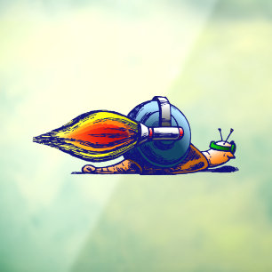Autocollant Pour Fenêtre Snail de fusée