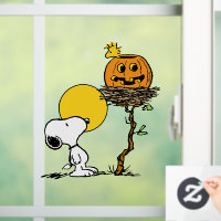 Snoopy & Bois Nid Avec Jack O'Lantern