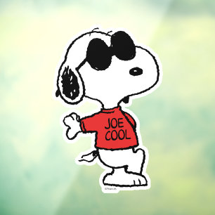 Autocollant Pour Fenêtre Snoopy "Joe Cool" debout