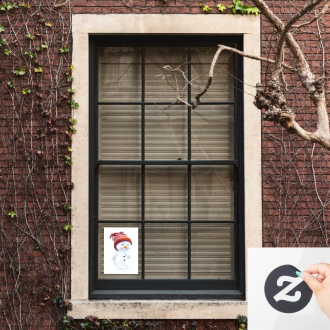 Autocollant Pour Fenêtre Snowman (Fenêtre d'accueil)