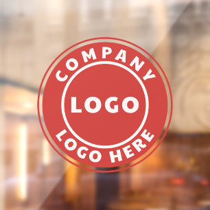 Autocollant Pour Fenêtre Société de logo d'entreprise moderne personnalisé