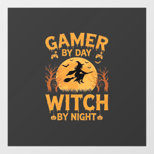 Autocollant Pour Fenêtre Sorcière de jeu Halloween Conception de jeu