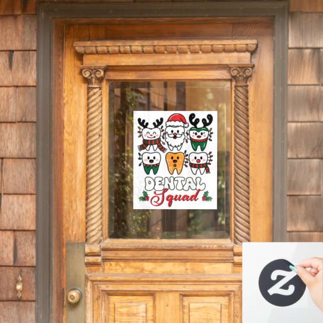 Autocollant Pour Fenêtre Squad dentaire (Porte d'accueil)