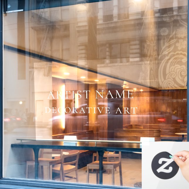 Autocollant Pour Fenêtre Sticker de la fenêtre de la Galerie d'art (Fenêtre de café)