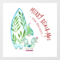 Stickers Vitrine de Noël Tropical Beach-mas