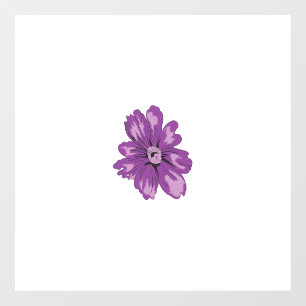 Autocollant Pour Fenêtre Style Fille, Aubergine Légère, Cèdre Blanchi