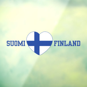 AUTOCOLLANT POUR FENÊTRE SUOMI FINLANDE