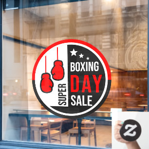 Autocollant Pour Fenêtre Super soldes du Boxing Day Saison de Noël Entrepri