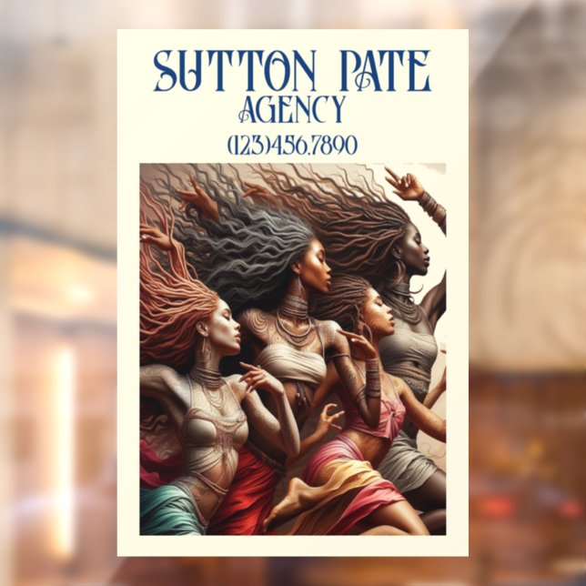 Autocollant Pour Fenêtre SUPERBE Modèle artistique / Femme dansante (Feuille 2)