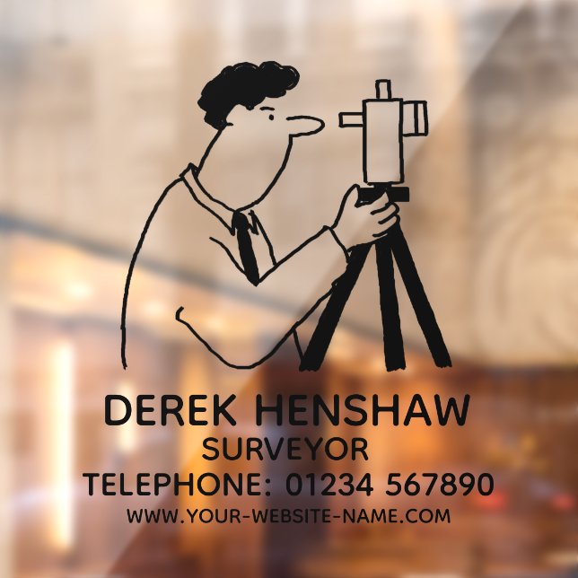 Autocollant Pour Fenêtre Surveyor & Sondage (Feuille 2)