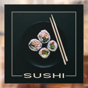 AUTOCOLLANT POUR FENÊTRE SUSHI