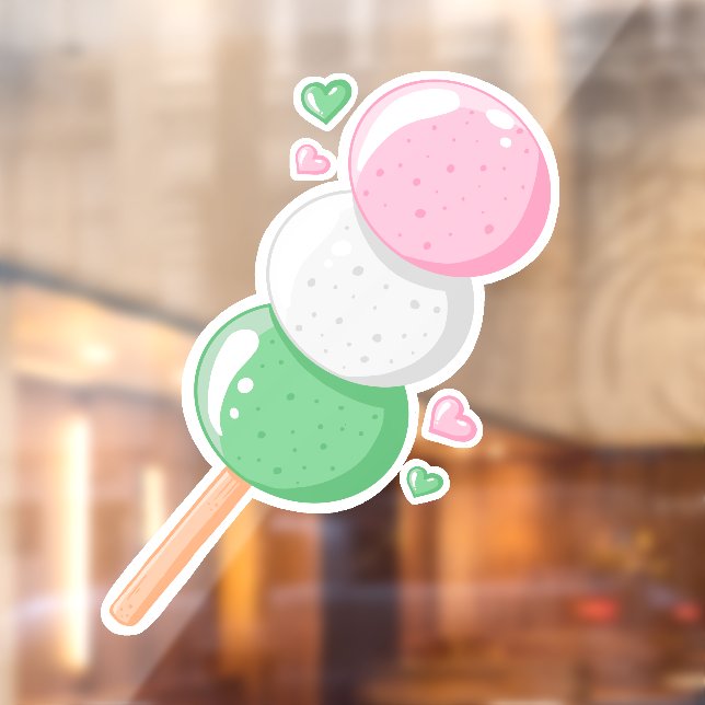 Autocollant Pour Fenêtre Sweet Hanami Dango (Feuille 2)