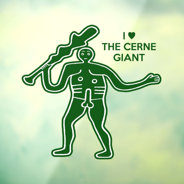 Autocollant Pour Fenêtre Symbole de fertilité géant de Cerne (Feuille 3)