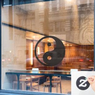 Autocollant Pour Fenêtre Symbole Yin Yang - tatouage solide