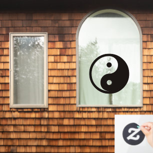 Autocollant Pour Fenêtre Symbole Yin Yang - tatouage solide