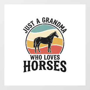 Autocollant Pour Fenêtre T-shirt avec gravure vintage Grand-mère aime les c