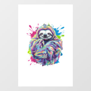 Autocollant Pour Fenêtre T-shirt graphique drôle d'art d'animal mignon de p