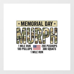 Autocollant Pour Fenêtre T-shirt vector vintage de l'entraînement Murph du