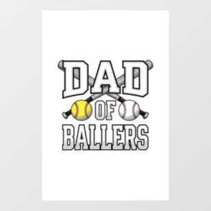 Autocollant Pour Fenêtre T-shirt vintage baseball softball pour papa de jou