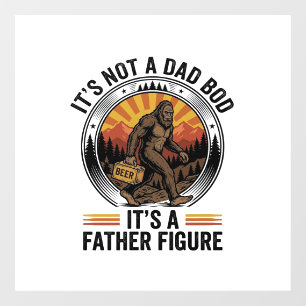 Autocollant Pour Fenêtre T-Shirt Vintage Bière Figure Paternelle Bigfoot Dr