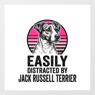 Autocollant Pour Fenêtre T-shirt vintage Jack Russell Terrier facilement di