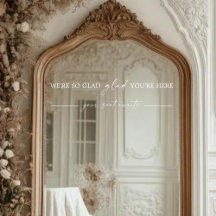 Tableau de sièges Mariage moderne - Décal miroir