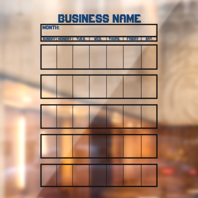 Autocollant Pour Fenêtre Tableaux blancs non magnétiques pour calendrier ad (Feuille 2)