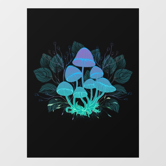 Autocollant Pour Fenêtre Tabourets dans Bushes (Feuille)