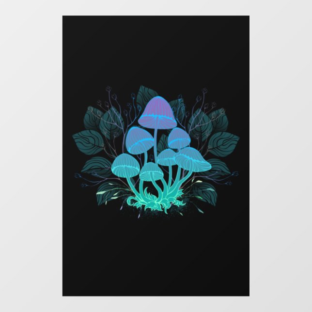Autocollant Pour Fenêtre Tabourets dans Bushes (Feuille)