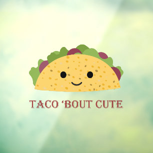 Autocollant Pour Fenêtre Taco Bout Cute Kawaii Taco 