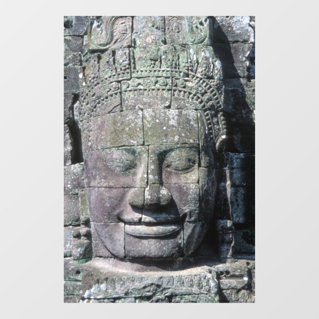 Autocollant Pour Fenêtre Temple Bayon à Angkor Wat - Cambodge (Feuille)