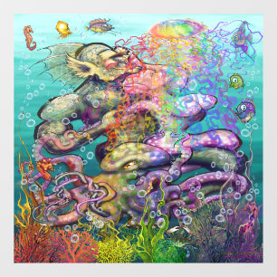 Autocollant Pour Fenêtre Tentacles enmêlés