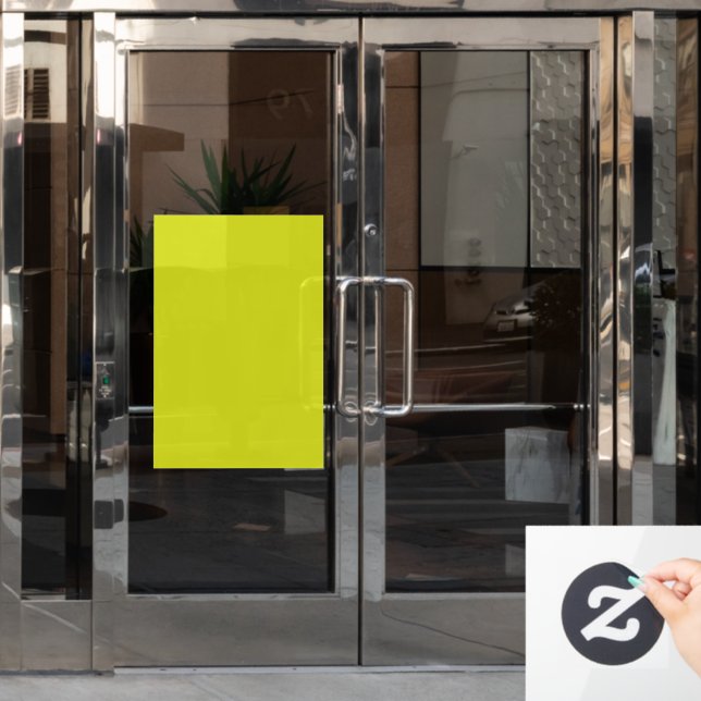 Autocollant Pour Fenêtre Texture Arrière - plan jaune plat (Porte de bureau)