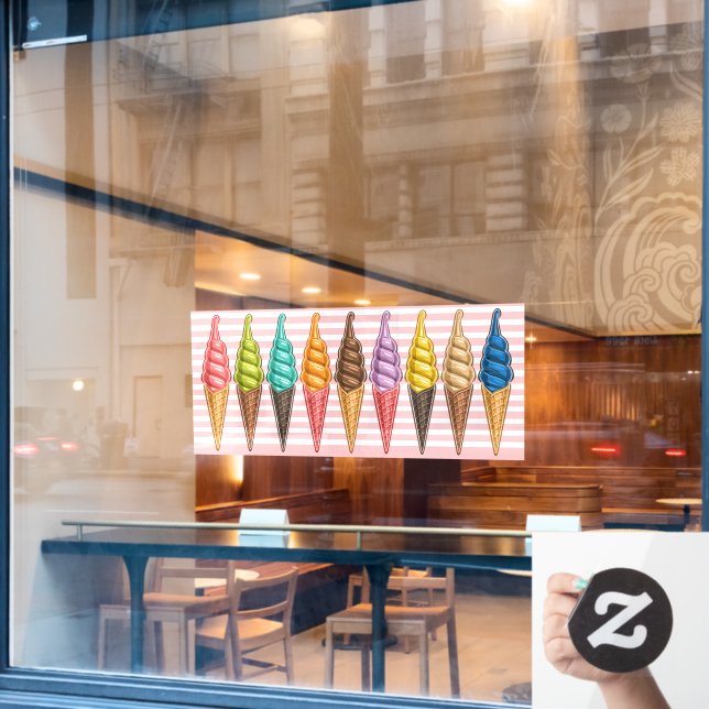 Autocollant Pour Fenêtre Thème de crème glacée - So Yummy! (Fenêtre de café)