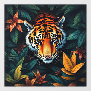 Autocollant Pour Fenêtre « Tigre à Moi » – Portrait de Tigre Coloré