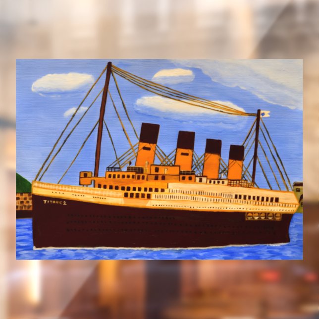 Autocollant pour fenêtre Titanic  (Feuille 2)